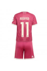 Real Madrid Rodrygo Goes #11 Jalkapallovaatteet Lasten Kolmas peliasu 2026-27 Lyhythihainen (+ Lyhyet housut)